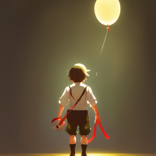 Listia Digital Collectible: Boy with balloon