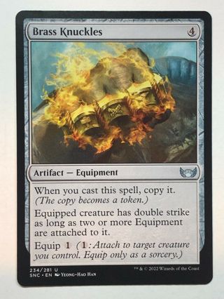 MTG Streets of New Capenna Brass Knuckles 234/281