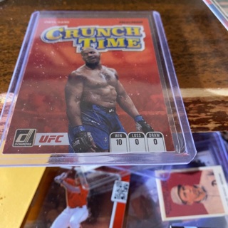 2022 panini donruss heavyweight Crunch time ciryl gane UFC card 