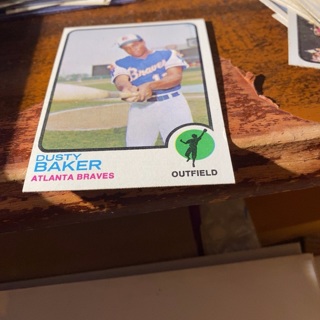 1973 topps Dusty baker baseball card 