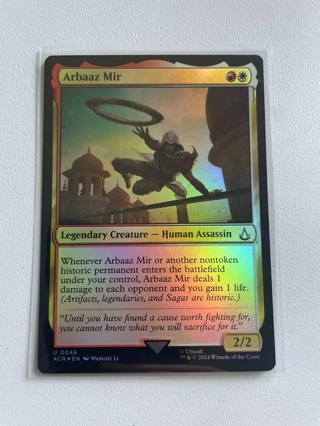 MTG Arbaaz Mir Foil U 0046 Universes Beyond: Assassin's Creed Magic