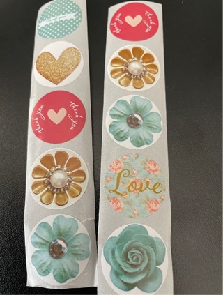 Small Hearts & Flower Stickers!! FreeShipping !!