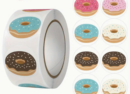 100 Donut Stickers