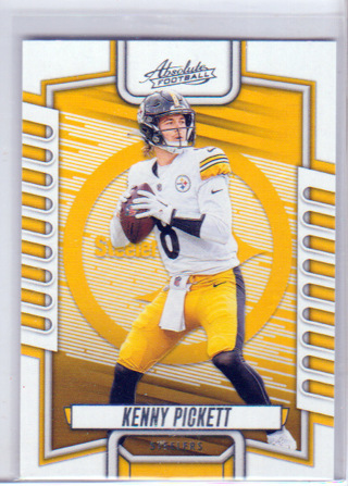 QB - Kenny Pickett, 2023 Panini Absolute Card #9, Pittsburgh Steelers, (EL2)