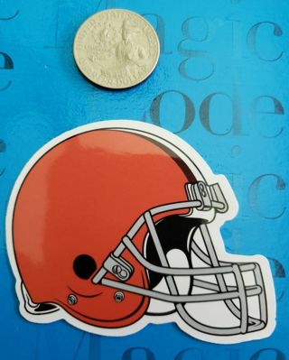 Cleveland Browns Logo Vinyl Decal Laptop Skateboard Scrapbook Crafts NFL Football Helmet