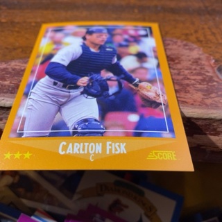 1988 score Carlton Fisk baseball card 