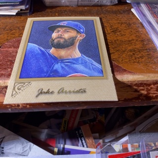 2017 topps gallery art Jake arrieta baseball card 