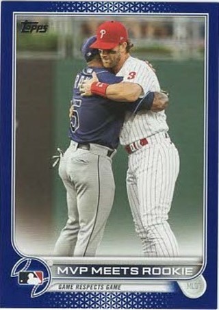 2022 Topps Bryce Harper & Wander Franco Blue Parallel #367!