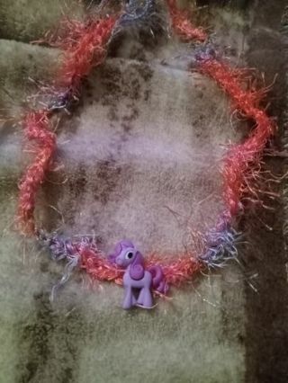 My little pony fuzzy choker necklace nip