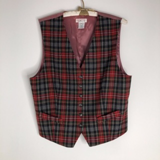 Talbots brand plaid vest women’s size 14