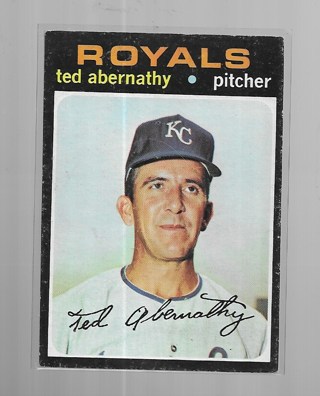 1971 TOPPS TED ABERNATHY #187