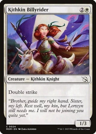 Magic the Gathering (mtg): MOM: Kithkin Billyrider