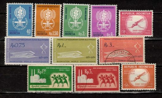 Indonesia Commemoratives 1960-62 with Mosquitoes