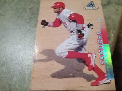 1997 PINNACLE DEION SANDERS CINCINNATI REDS BASEBALL CARD# 58