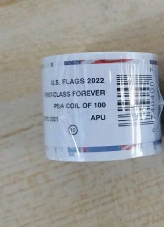 2022 Roll of 100 USPS Forever Stamps ($66 Value)