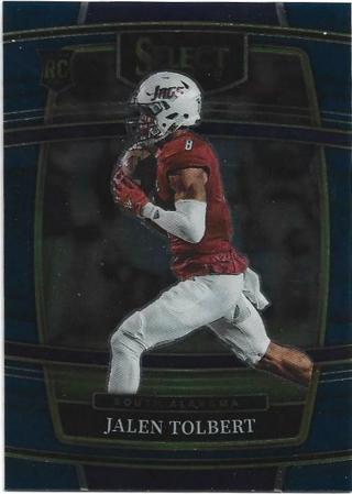 2022 SELECT DRAFT PICKS JALEN TOLBERT BLUE PARALLEL ROOKIE CARD