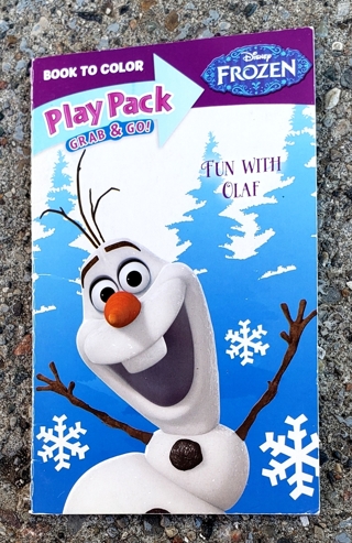 DISNEY FROZEN SMALL COLORING BOOK WITH STICKERS USE YOUR OWN CRAYONS STYLE 4