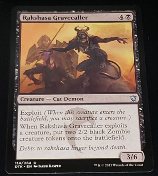 MTG ✨ Rakshasa Gravecaller - (U) 114/264 Dragons of Tarkir (DTK) ✨ Magic the Gathering (2015)