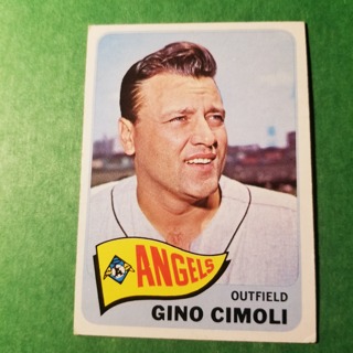 1965 - TOPPS BASEBALL CARD NO. 569 - GINO CIMOLI - ANGELS