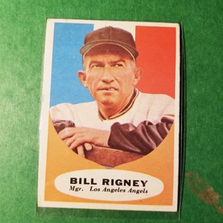 1961 - TOPPS BASEBALL CARD NO. 225 - BILL RIGNEY MGR. - ANGELS