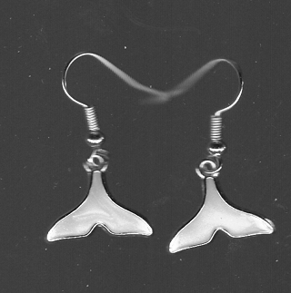 GP Enamel White Fin Earrings (PLEASE READ DESCRIPTION