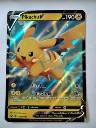 Pikachu swsh 063 rare holo promo NM Pokemon