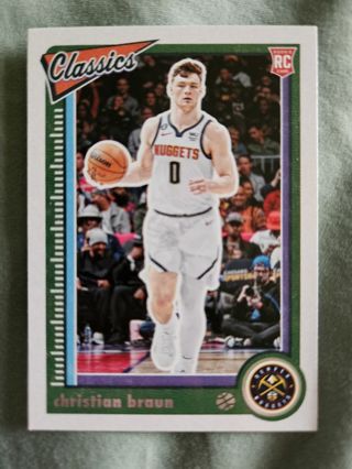 2022-23 Panini Chronicles Classics Rookie Christian Braun