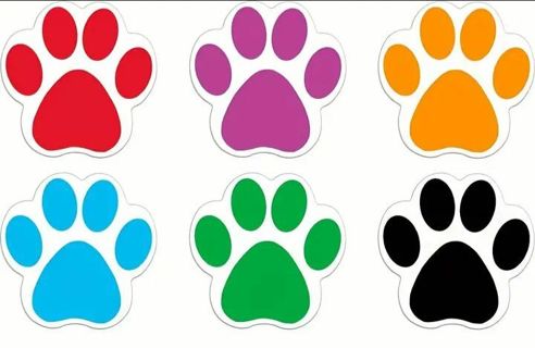➡️⭕SPECIAL⭕(60) 1" PAWS STICKERS!!