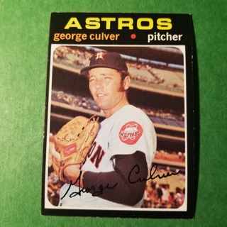 1971 Topps Vintage Baseball Card # 291 - GEORGE CULVER - ASTROS - NRMT/MT