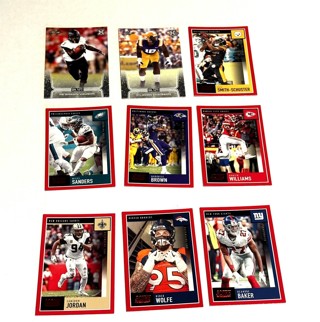 NFL-18 Card Lot-Smith-Schuster,Sanders,Brown,Edelman