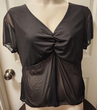 NEW - Rue 21 - pullover short sleeve sheer blouse - size 2X