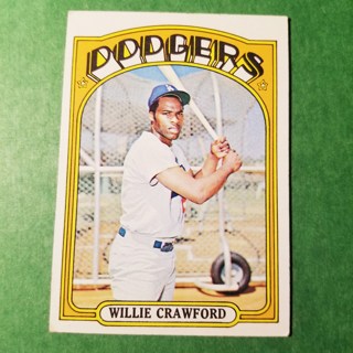 1972 - TOPPS BASEBALL CARD NO. 669 - WILLIE CRAWFORD - DODGERS