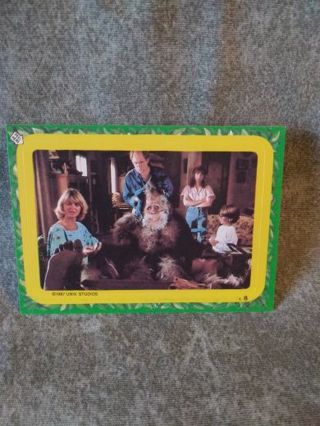 Harry And The Hendersons Trading Card Puzzle/ Sticker # 8