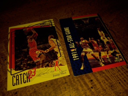 Two card lot NBA veteran Michael Jordan