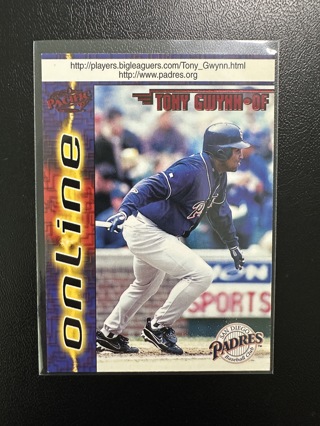 Tony Gwynn 1998 Pacific Online Red #637 (Dark Jersey Variant) HOF Baseball Card