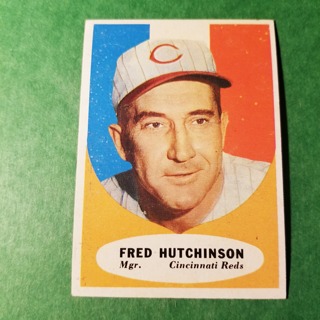 1961 - TOPPS BASEBALL CARD NO. 135 - FRED HUTCHINSON MGR. - REDS