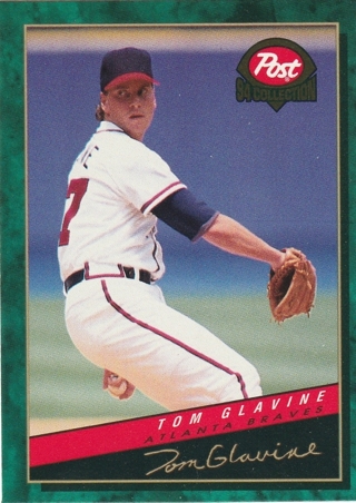 1994 Post Cereal Tom Glavine HOF #16 Atlanta Braves