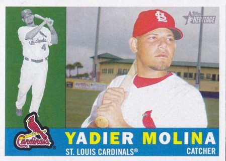 Yadier Molina 2009 Topps Heritage St. Louis Cardinals