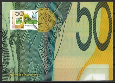 2004 Australia Sc2243 Australian Innovations: Polymer Banknotes maxi card