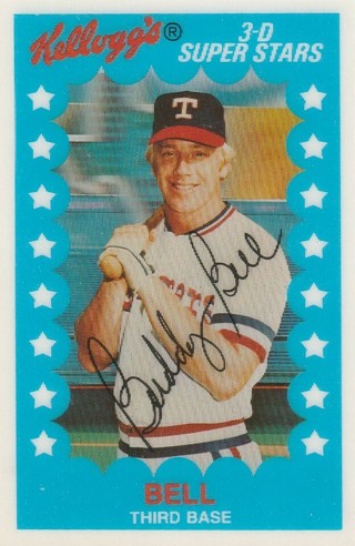 BUDDY BELL 1982 KELLOGGS 3-D SUPERSTARS CARD # 33