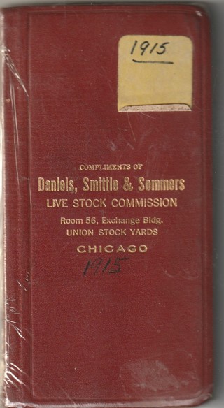 Vintage 1915 Live Stock Commission, Union Stack Yards, Chicago, IL
