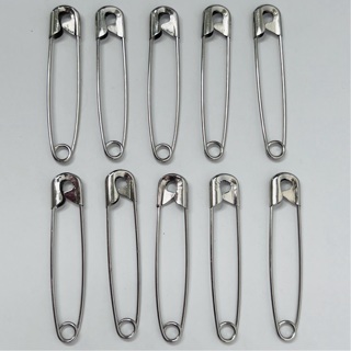 2” Long Big Silver Safety Pins 