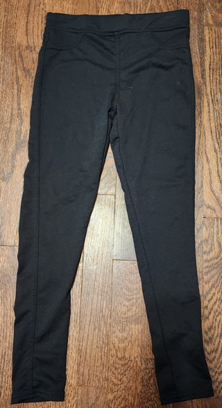 NEW - Colette Lilly - Girl's black pullon leggings - size M (10/12)