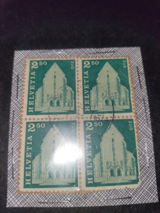 HELVETIA 2.50 ZUG Stamp