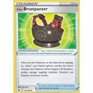  Tradingcard - Pokemon 2021 german Galar-Brustpanzer 141/198 