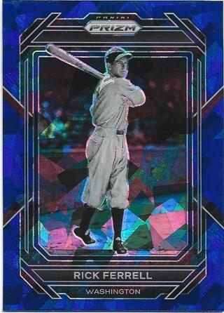 2023 PRIZM RICK FERRELL BLUE CRACKED ICE PRIZM REFRACTOR CARD