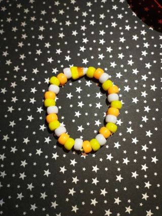 Candy corn bracelet halloween