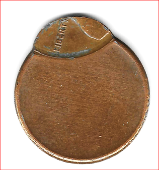 RARE Off Center Lincoln Cent Mint Planchette Error Coin