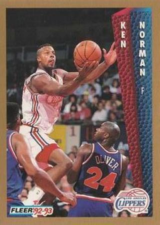 Tradingcard - NBA - 1992-93 Fleer #102 - Ken Norman - Los Angeles Clippers