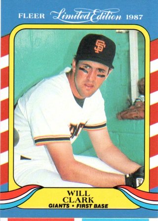 1987 Fleer Will Clark Rookie Limited Edition